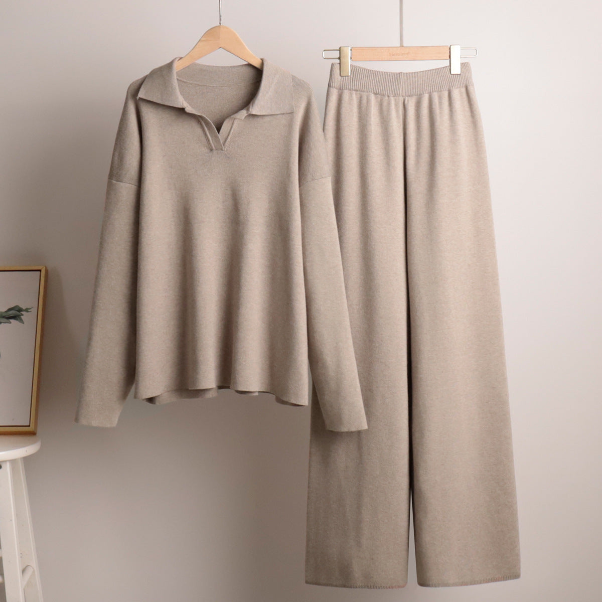 Dames Loungewear Set met Oversized Trui en Wijde Broek voor Ultiem Comfort 6