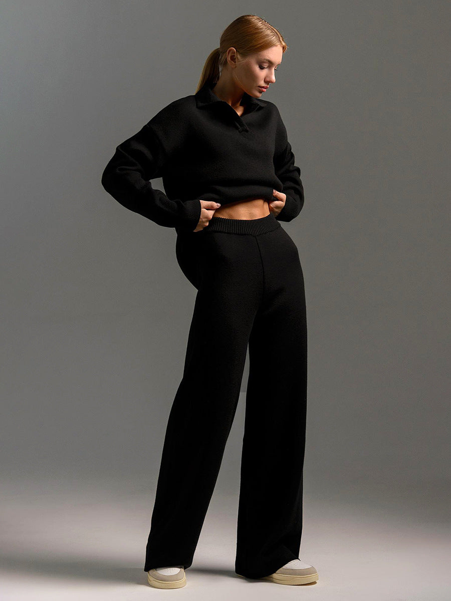 Dames Loungewear Set met Oversized Trui en Wijde Broek voor Ultiem Comfort 9