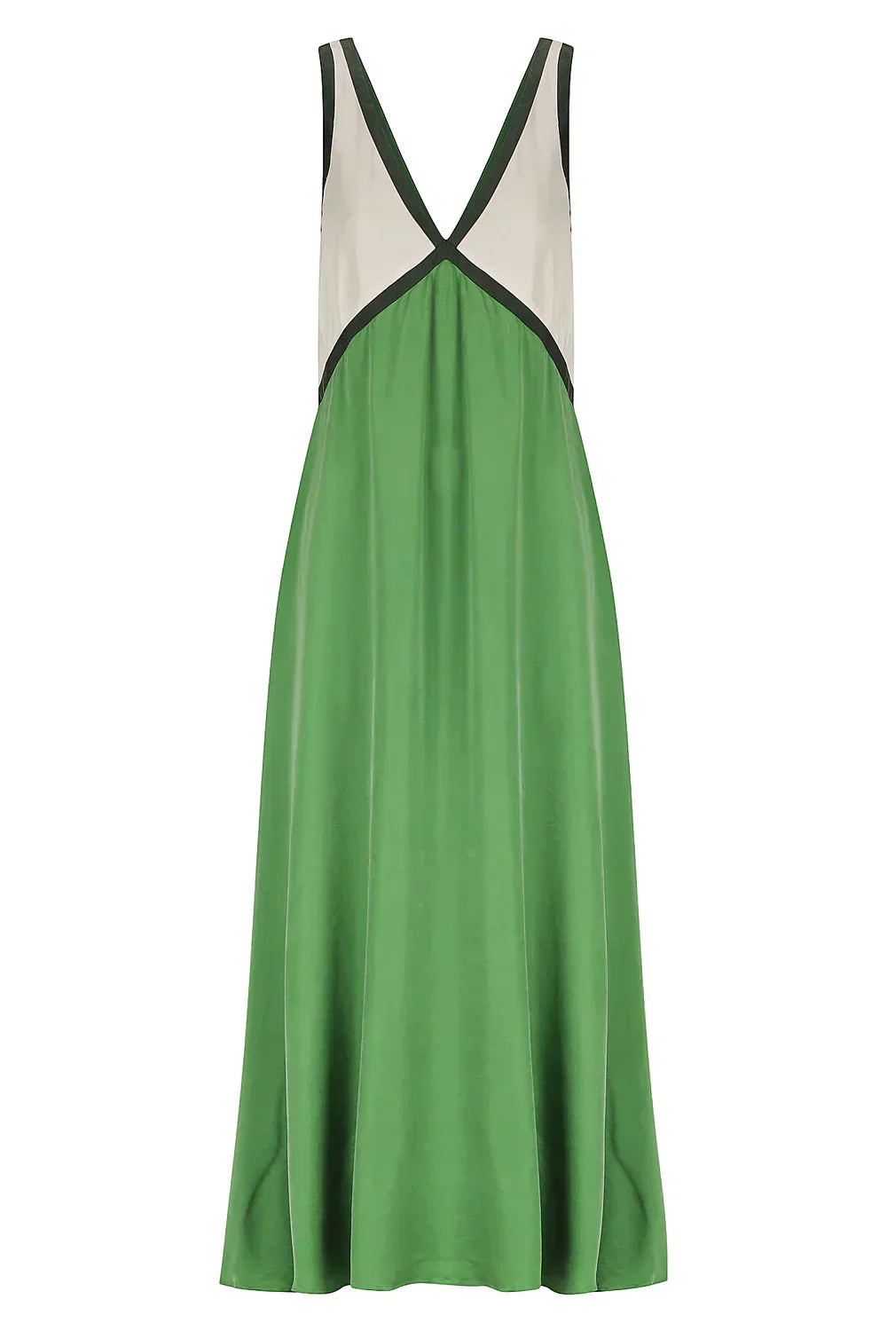 Dames Maxi Zomerjurk met V-hals Auralie