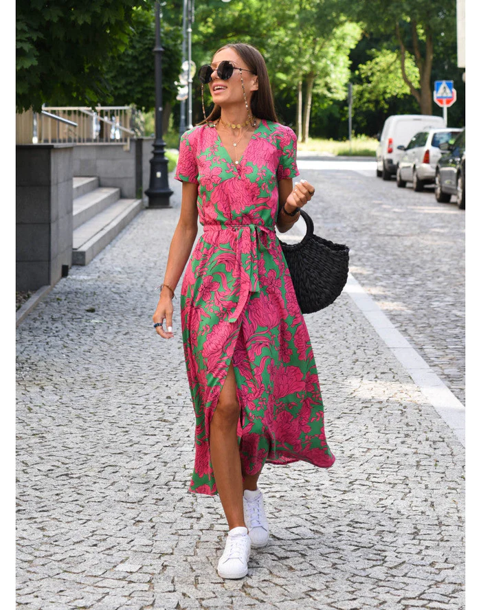 Dames Maxi Jurk met Print voor Zomer Auralie