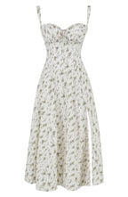 Dames Midi Jurk met Korset Groen Auralie