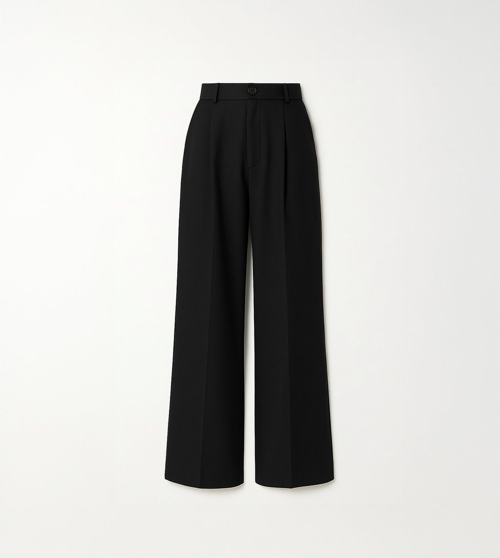Dames Palazzo Pantalon Hoge Taille met Wijde Pijpen Auralie
