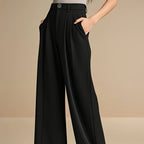Dames Palazzo Pantalon Hoge Taille met Wijde Pijpen Auralie