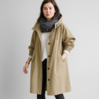Dames Regenjas met Capuchon en Oversized Lange Snit 4