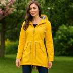 Dames Regenjas met Functionele Capuchon en Waterdicht Materiaal 1