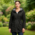 Dames Regenjas met Functionele Capuchon en Waterdicht Materiaal 4