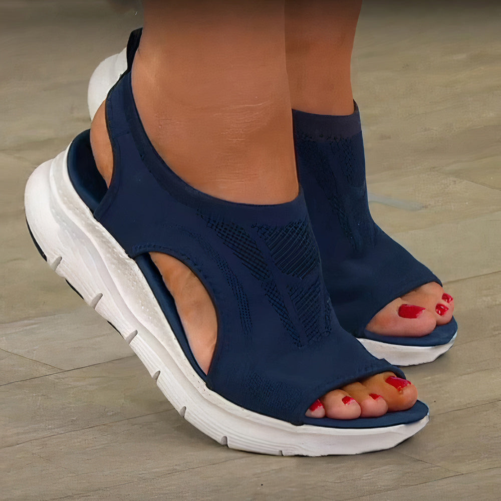 Dames Sandalen met Ergonomisch Ontwerp voor Dagelijks Gebruik Blauw Auralie