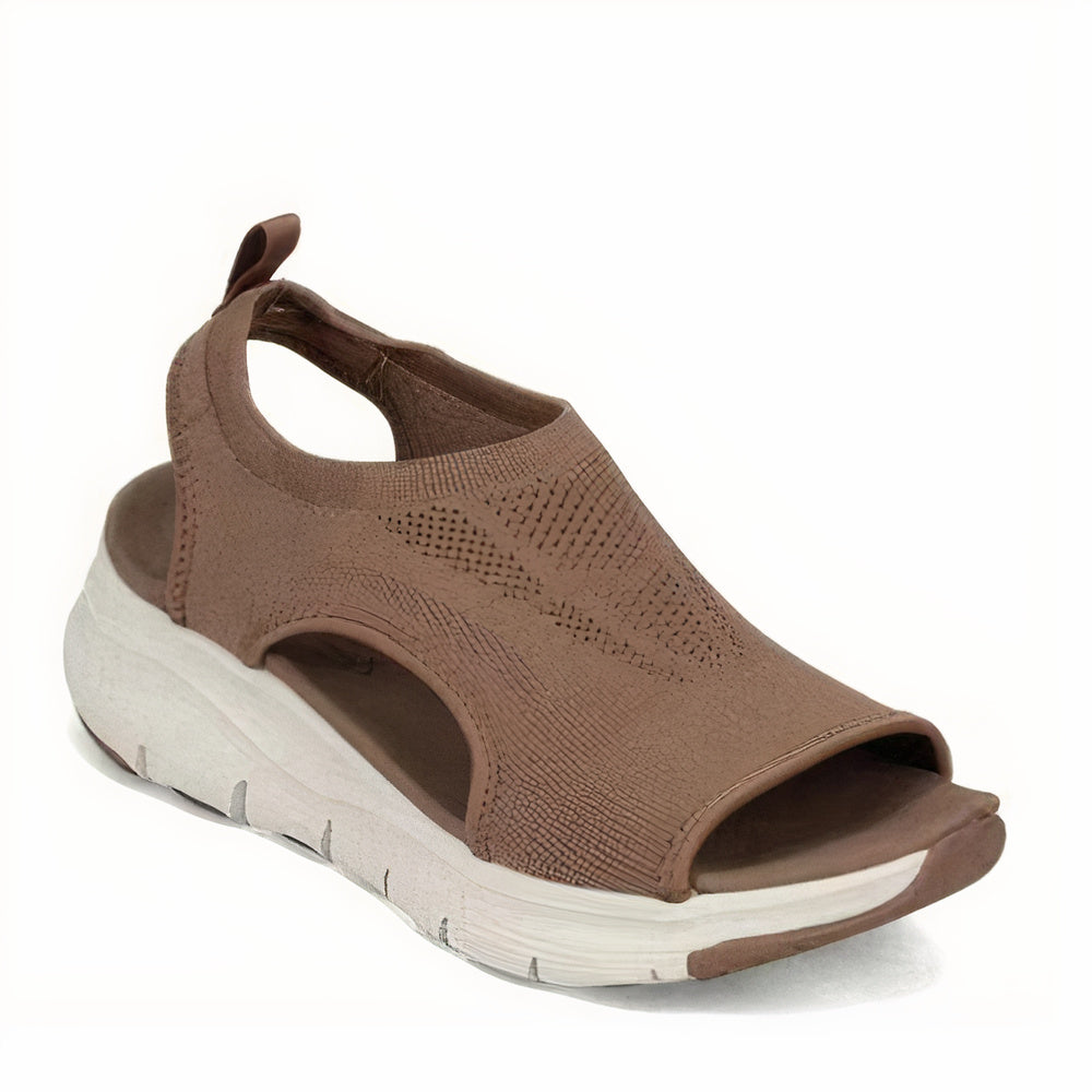 Dames Sandalen met Ergonomisch Ontwerp voor Dagelijks Gebruik Bruin Auralie