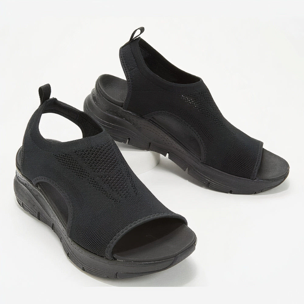 Dames Sandalen met Ergonomisch Ontwerp voor Dagelijks Gebruik Zwart Auralie
