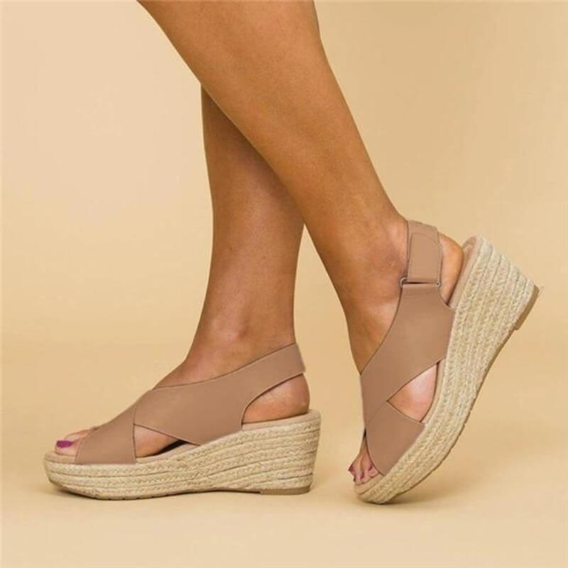 Dames Sandalen met Orthopedische Espadrille en Schokabsorberende Zool Auralie