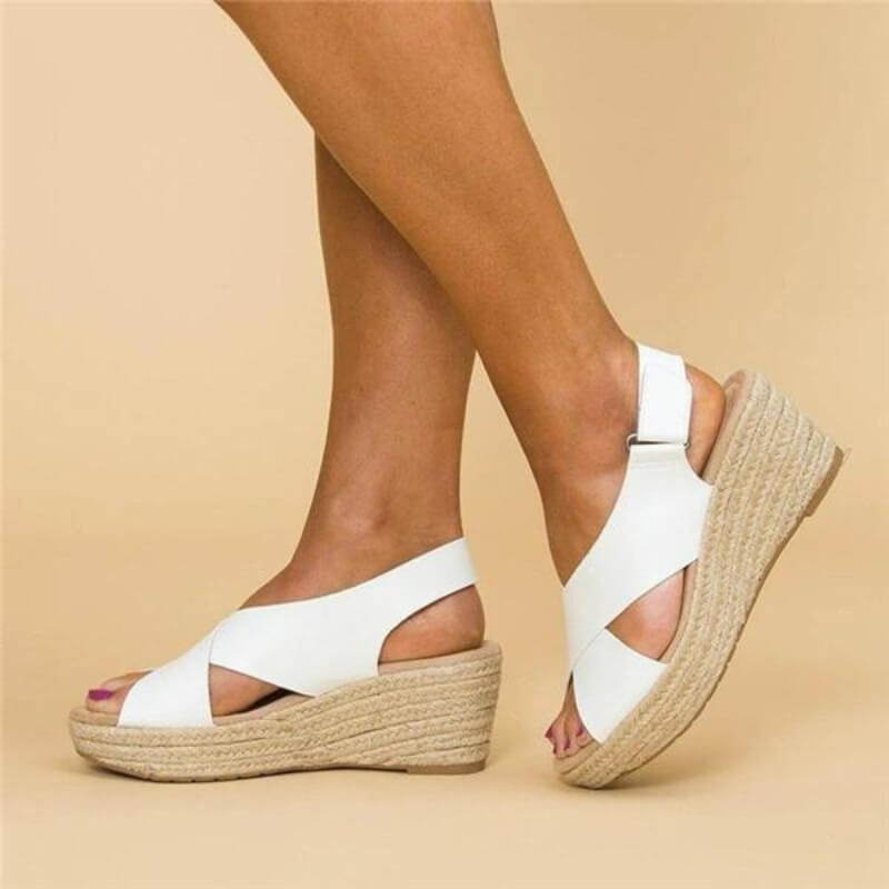 Dames Sandalen met Orthopedische Espadrille en Schokabsorberende Zool Auralie