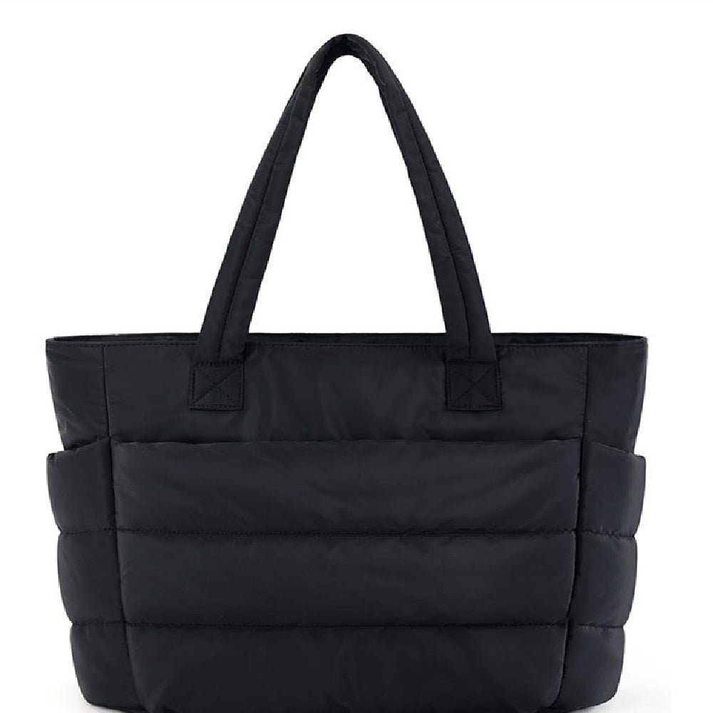 Dames Schoudertas met Puffer-Look en Ruime Indeling 0