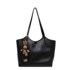 Dames Schoudertas van Vegan Leer met Vintage Look en Afneembaar Hangertje 3