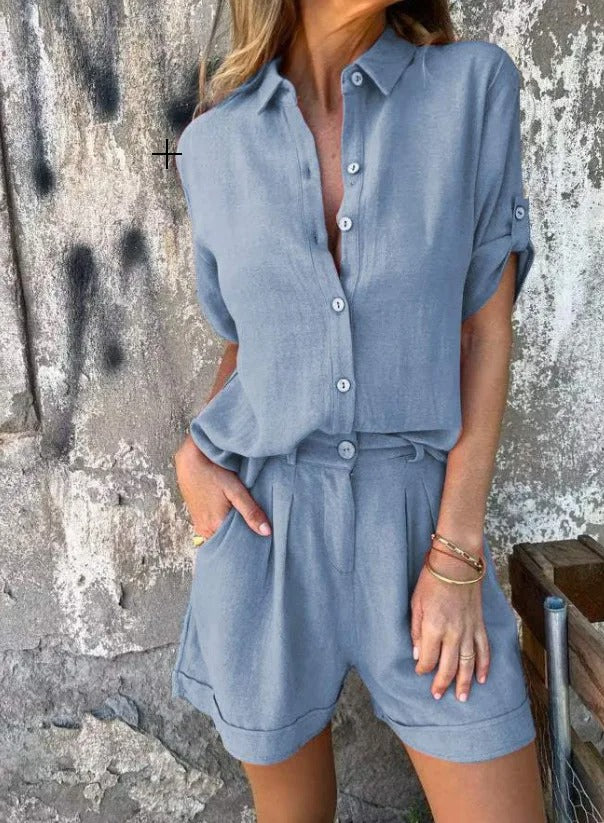Dames Luchtige Zomerset Blauw Auralie