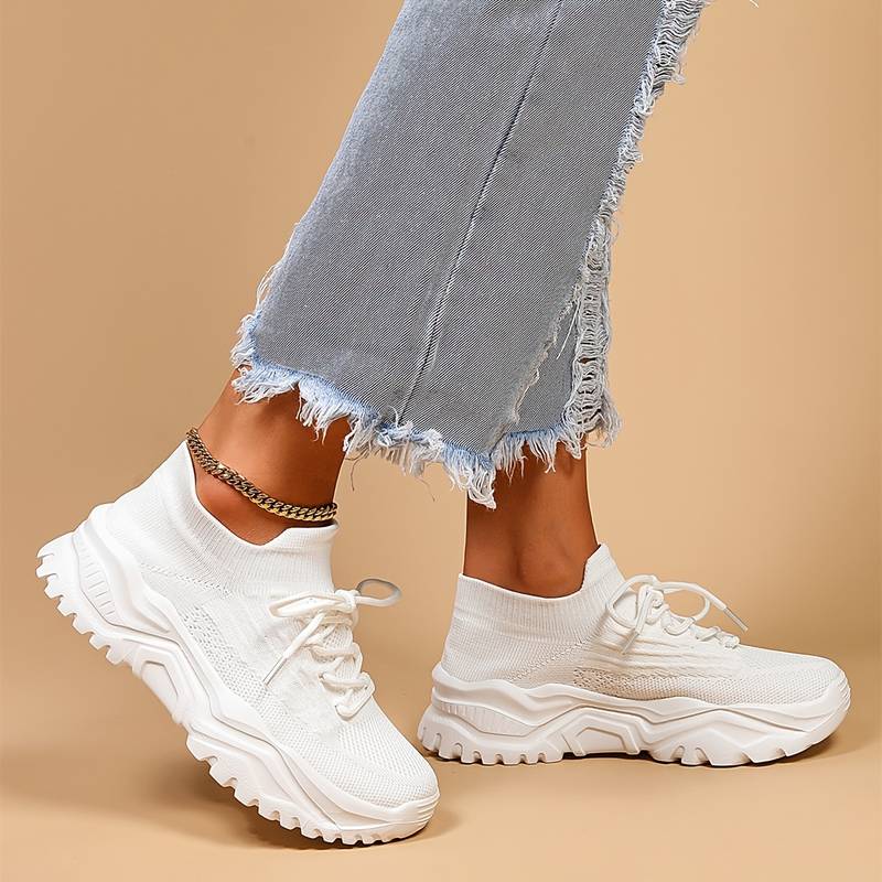 Dames Sneakers met Geheugenschuim en Voetboogondersteuning voor Actieve Levensstijl Auralie