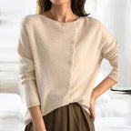 Dames Trui met Elegante Knopen en Comfortabele Pasvorm 1