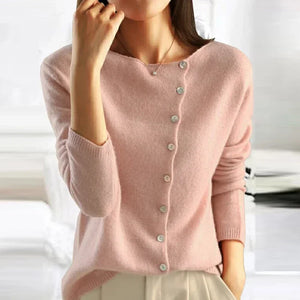 Dames Trui met Elegante Knopen en Comfortabele Pasvorm 2