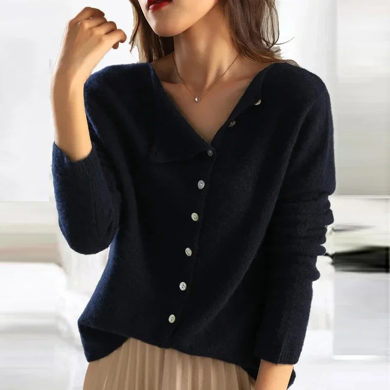 Dames Trui met Elegante Knopen en Comfortabele Pasvorm 4