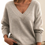 Dames Trui van Cashmere met V-hals en Luxe Zachtheid 2