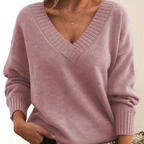 Dames Trui van Cashmere met V-hals en Luxe Zachtheid 3