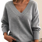 Dames Trui van Cashmere met V-hals en Luxe Zachtheid 4