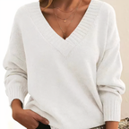 Dames Trui van Cashmere met V-hals en Luxe Zachtheid 7