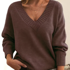 Dames Trui van Cashmere met V-hals en Luxe Zachtheid 8
