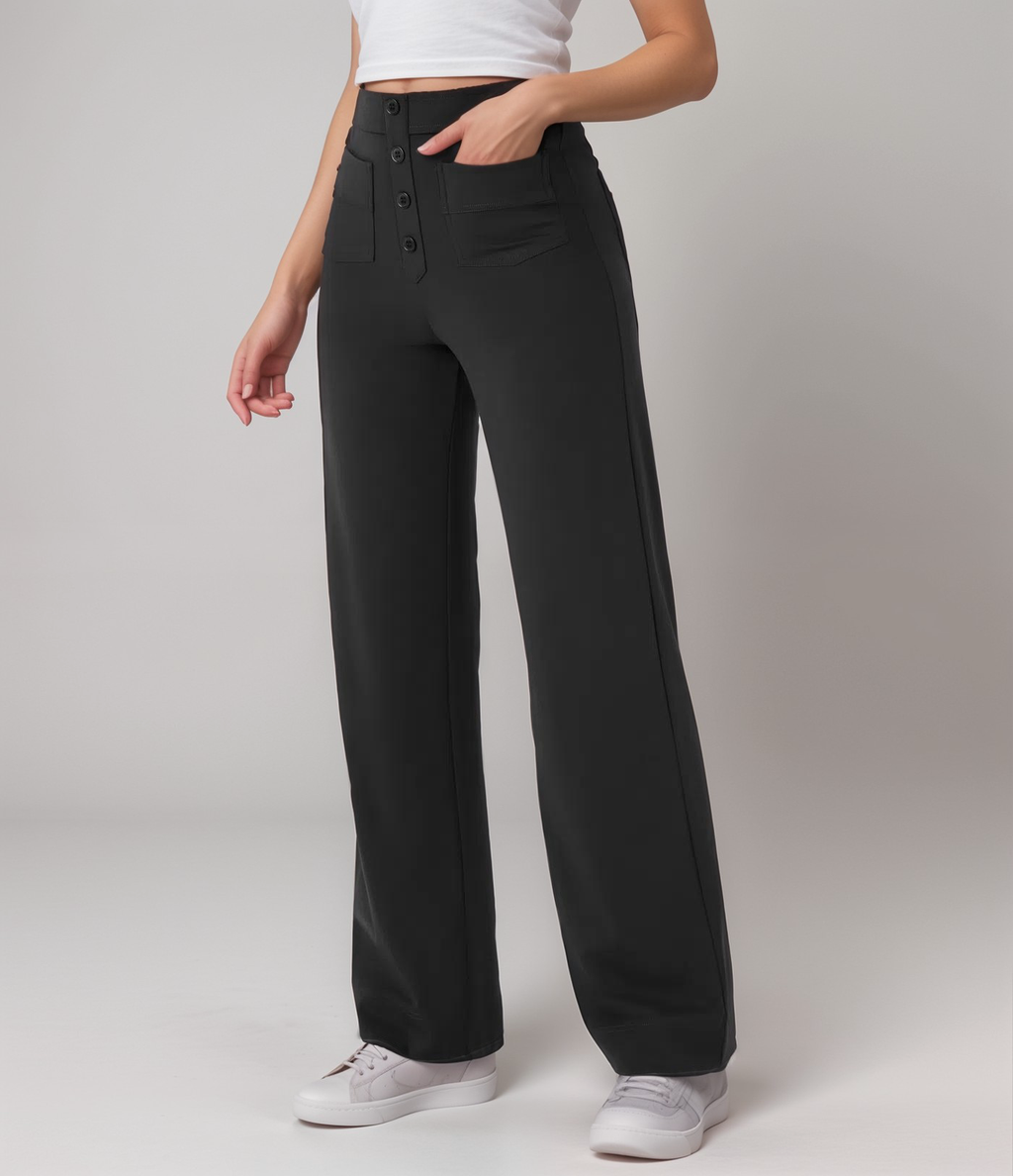 Damesbroek Hoge Taille van Elastisch Materiaal met Comfortabele Pasvorm 1