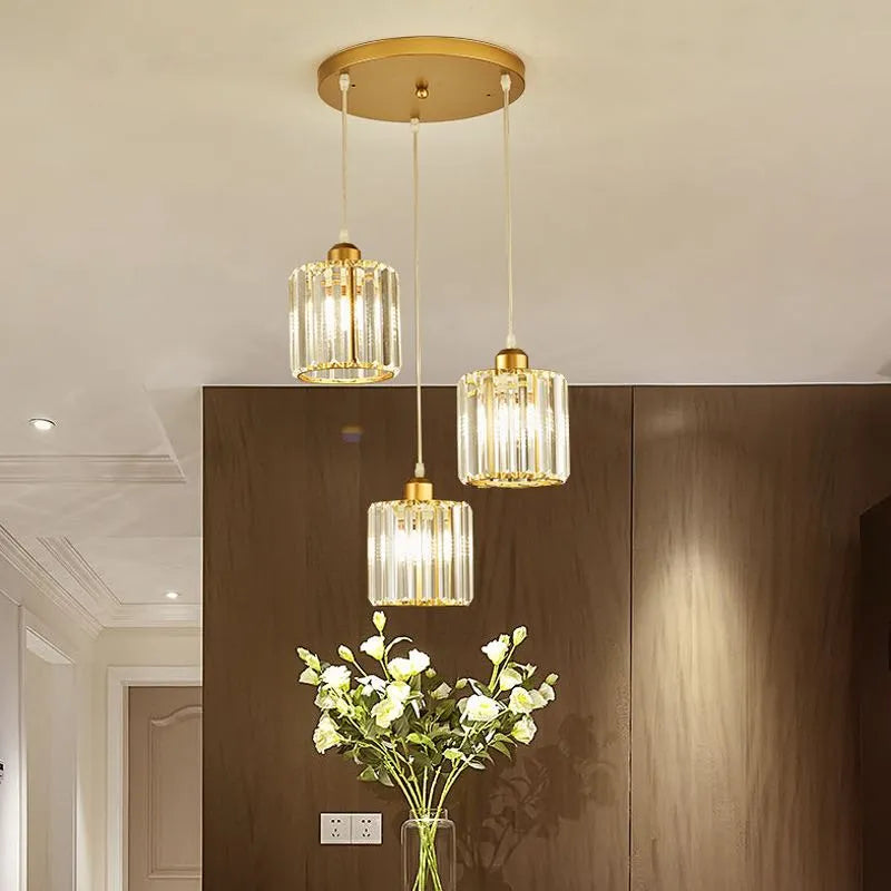 Elegante Hanglamp van Glas en Metaal voor Woonkamer, Eettafel of Slaapkamer - Verstelbare Lengte 5