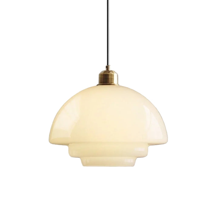 Elegante Hanglamp voor Woonkamer, Eetkamer en Slaapkamer - Melkwit Glas, Midden Eeuwse Stijl 10
