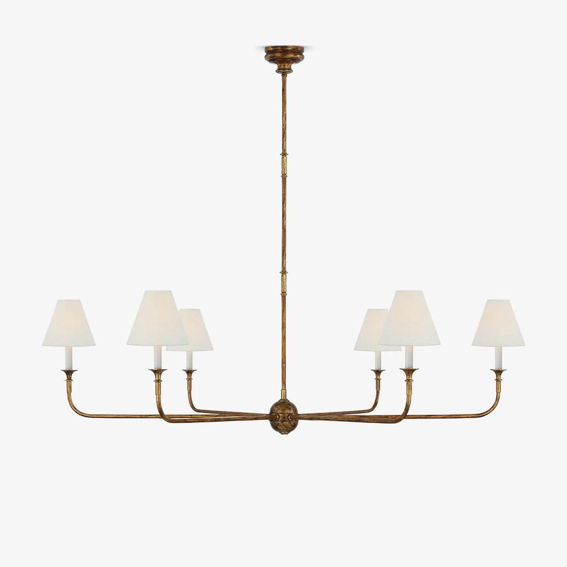 Elegante Kroonluchter Modern in Zwart en Antiek Goud met LED Verlichting – Verstelbare Hoogte 0