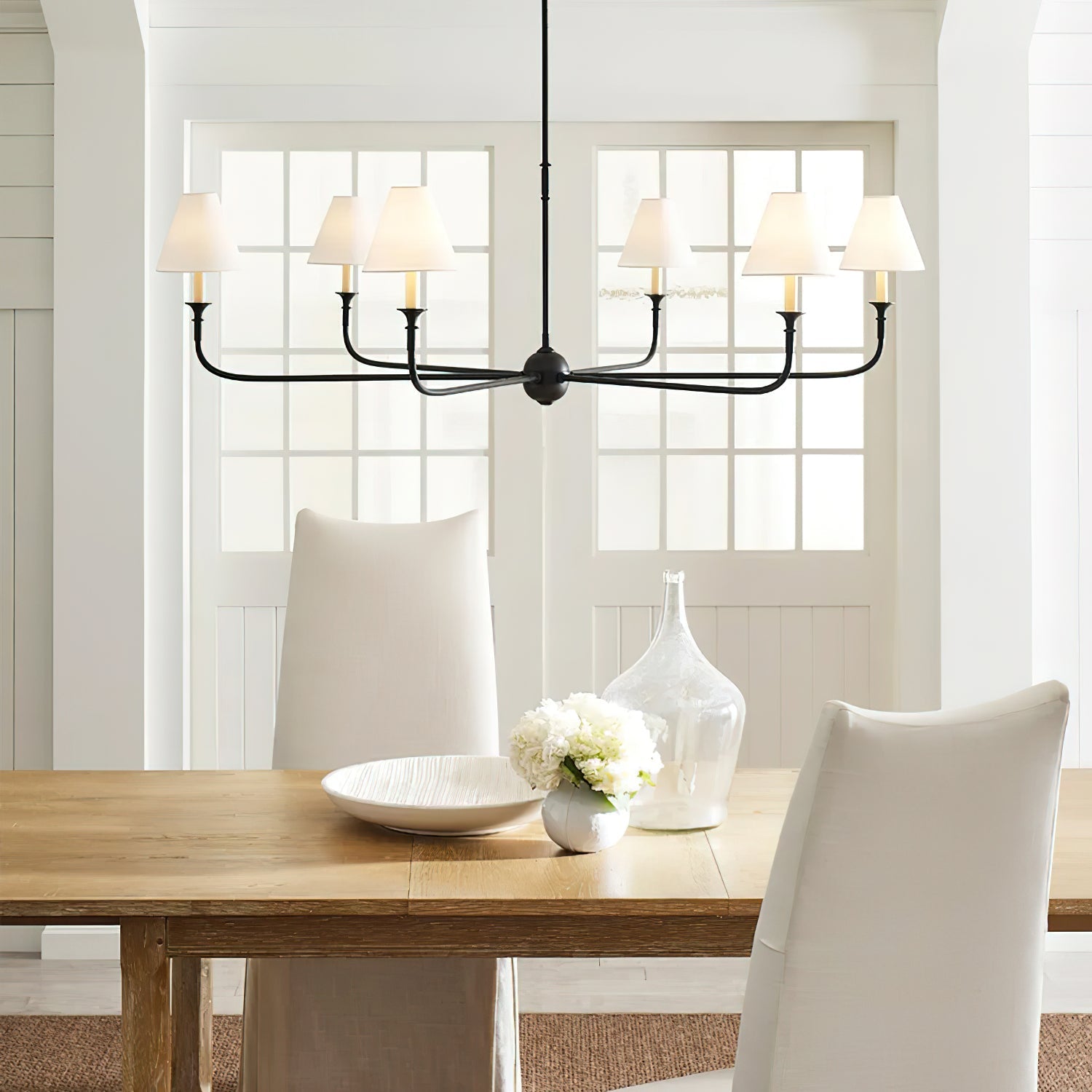 Elegante Kroonluchter Modern in Zwart en Antiek Goud met LED Verlichting – Verstelbare Hoogte 2