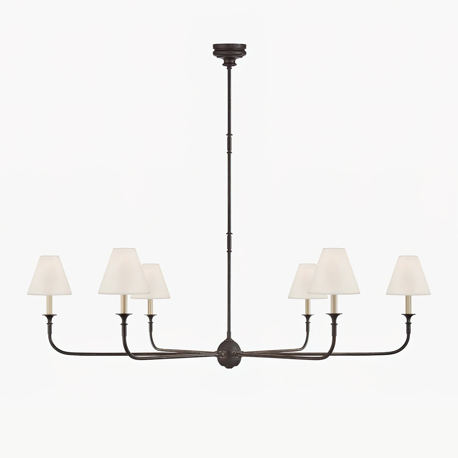 Elegante Kroonluchter Modern in Zwart en Antiek Goud met LED Verlichting – Verstelbare Hoogte 3