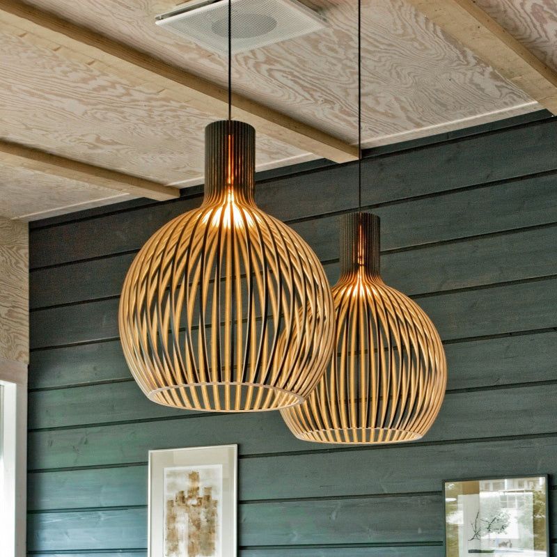 Handgemaakte Houten Hanglamp voor Woonkamer, Eettafel of Slaapkamer – Unieke Verlichting 9