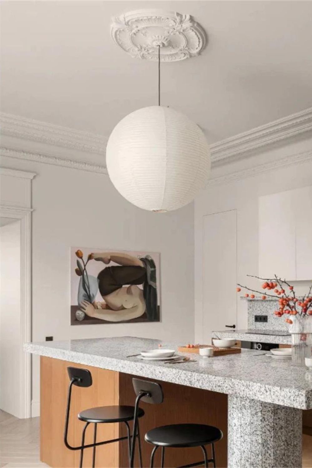Hanglamp Akari van Bamboe en Washi-Papier voor Woonkamer, Eetkamer en Slaapkamer - Diverse Maten 2