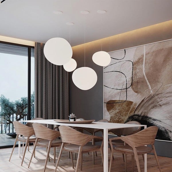 Hanglamp Nado van Handgeblazen Glas – Minimalistische Woonkamer Lamp voor Eettafel en Slaapkamer 1