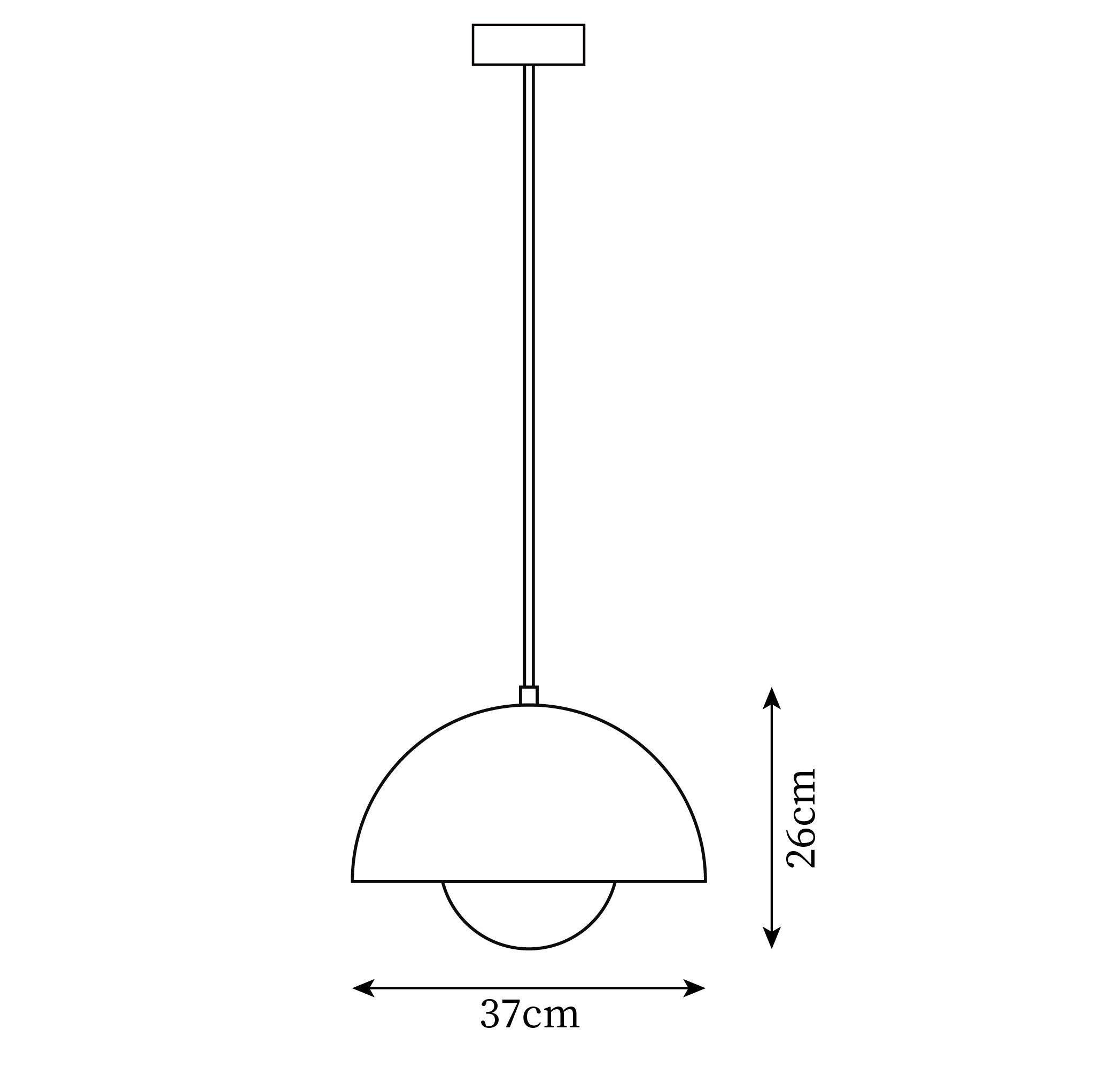 Hanglamp met Geometrische Hemisferische Tint – Stijlvolle Woonkamer Eettafel Lamp voor Binnen 5