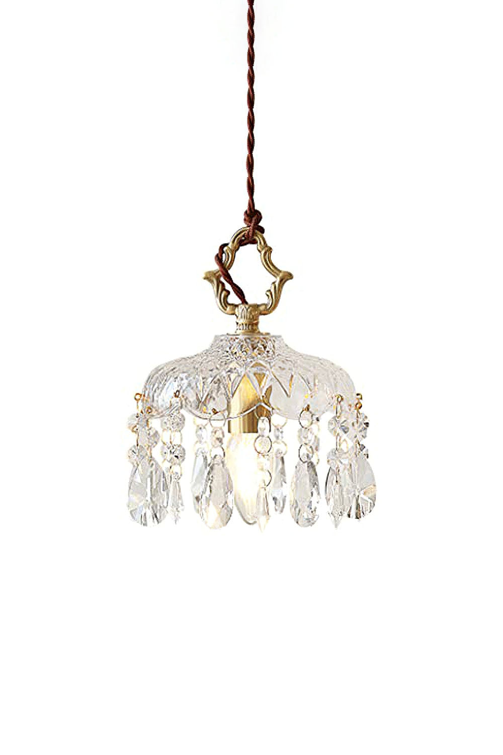 Hanglamp met Glazen Kap en Vintage Ontwerp voor Woonkamer en Eettafel – Sfeervolle Binnenverlichting 1