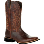 Heren Cowboylaarzen van PU-leer met Totem Patroon Bruin Auralie