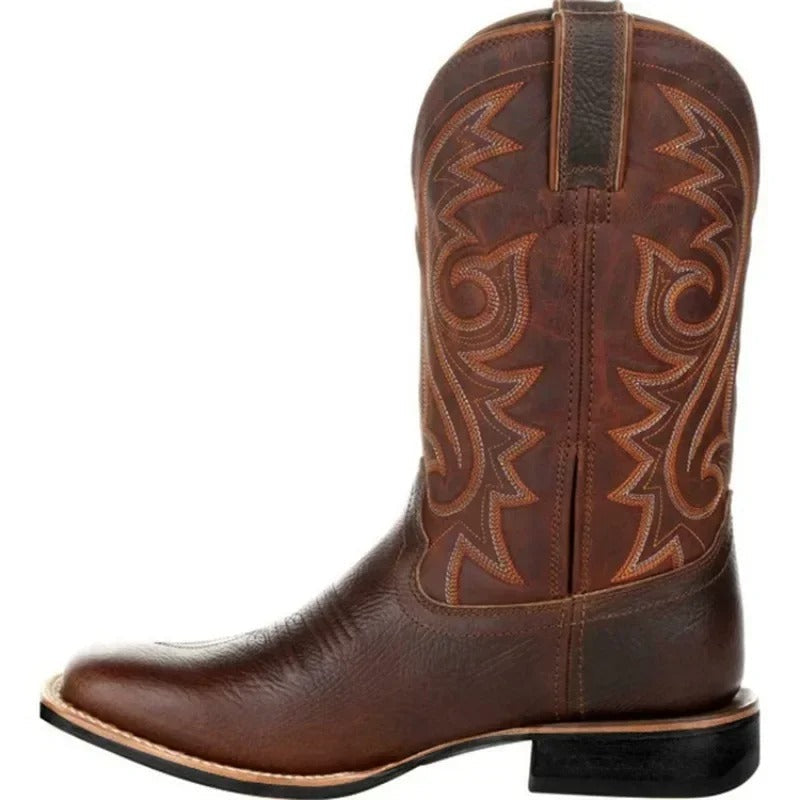Heren Cowboylaarzen van PU-leer met Totem Patroon Auralie