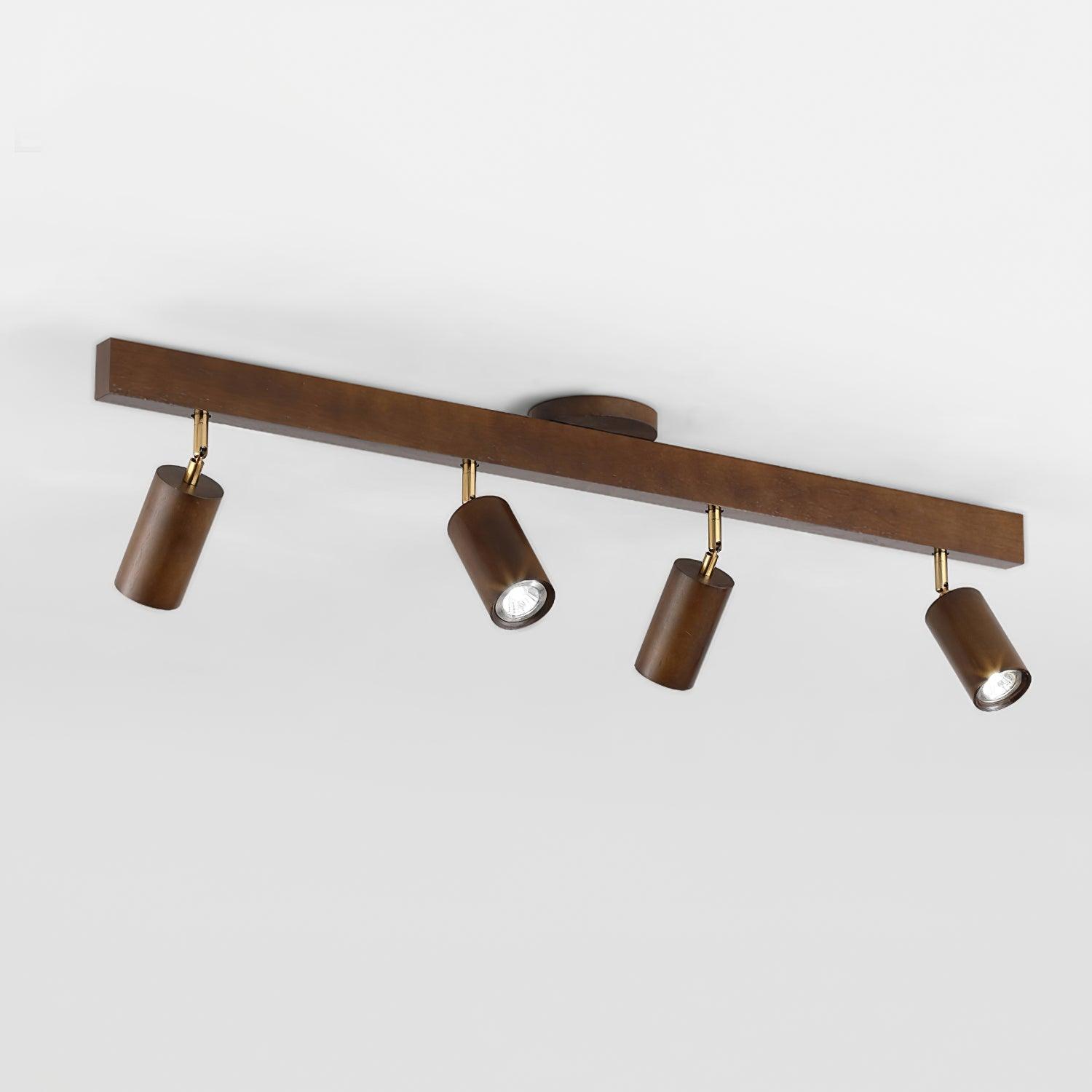 Houten Spoorverlichting met LED - Modern Ontwerp voor Woonkamer en Badkamer, Warm Wit Licht 12