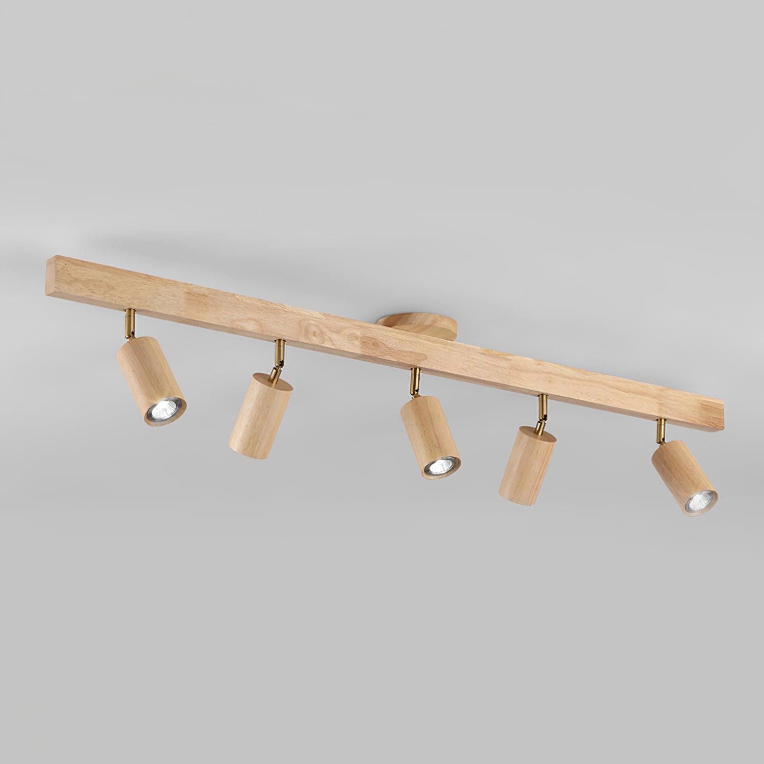 Houten Spoorverlichting met LED - Modern Ontwerp voor Woonkamer en Badkamer, Warm Wit Licht 13