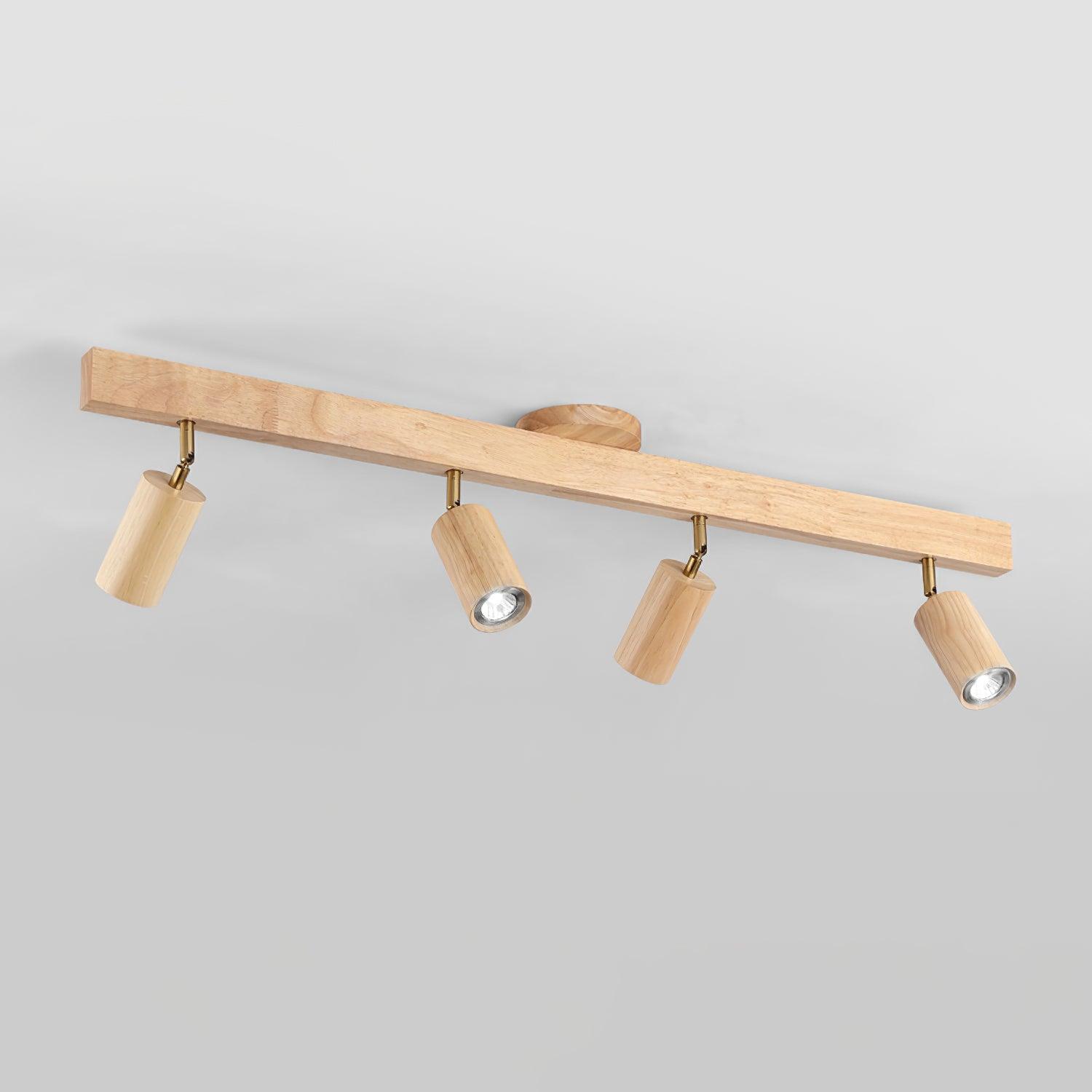 Houten Spoorverlichting met LED - Modern Ontwerp voor Woonkamer en Badkamer, Warm Wit Licht 14