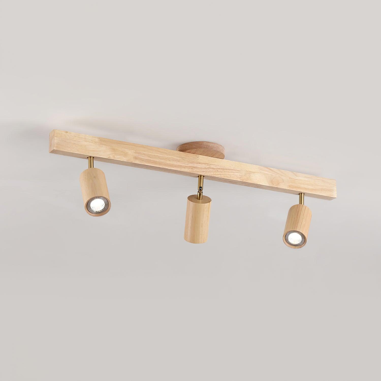 Houten Spoorverlichting met LED - Modern Ontwerp voor Woonkamer en Badkamer, Warm Wit Licht 15