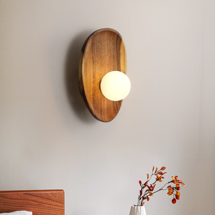 Houten Wandlamp met LED Verlichting voor Binnen – Elegante Muurlamp voor Woonkamer en Slaapkamer 9