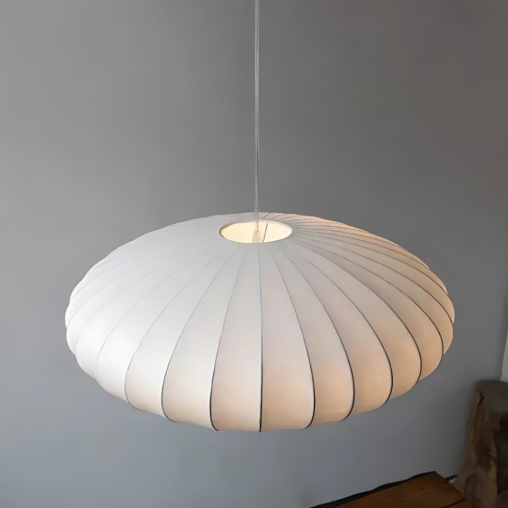 Japandi Hanglamp van Luxe Kunstzijde voor Eettafel en Woonkamer Decoratie 2