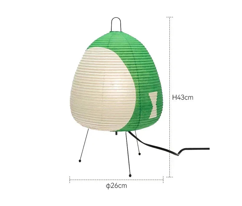 Japanse Papieren Tafellamp met Verstelbaar IJzeren Statief – Retro Stijl voor Slaapkamer en Woonkamer 8
