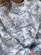 Korte Jurk Dames met Print en Knoopdetail Auralie