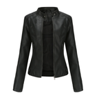 Leren Dames Jas met Figursneden Pasvorm en Tijdloos Design 0
