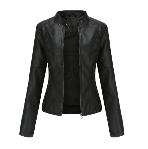 Leren Dames Jas met Figursneden Pasvorm en Tijdloos Design 0